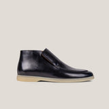 Andora - Schwarzes Kalbsleder - Loafer Stiefel