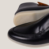 Andora - Schwarzes Kalbsleder - Loafer Stiefel