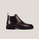 Livorno Country - Sattelbraunes Patina-Leder - Chelsea Stiefel