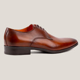Boston24 - Cognac Braunes Leder - Derby Schuhe