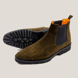 Chelsea Country - Camouflage-Grünes Wildleder - Chelsea Boots
