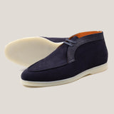 Lecco - Croco Dark Navy Wildleder - Chukkas