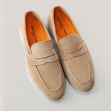 Portofino - Hellbeiges Wildleder - Penny Loafers