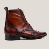 Ravenna - Cognacbraunes Leder - Balmoral Boots