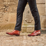 Ravenna - Cognacbraunes Leder - Balmoral Boots