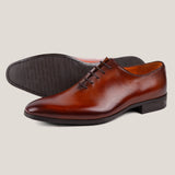 Vienna24 - Cognacbraunes Patina-Leder - Whole Cut Oxfords