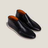 Andora - Schwarzes Kalbsleder - Loafer Stiefel