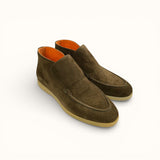 Andora - Camouflage-Grünes Wildleder - Loafer Stiefel