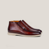 Andora - Cognacbraune Patina - Loafer Stiefel