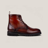 Bolzano24 - Cognacbraunes Patinaleder - Stiefel