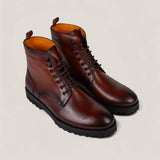 Bolzano24 - Cognacbraunes Patinaleder - Stiefel