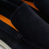 Capri - Schwarzes Wildleder - Slipper