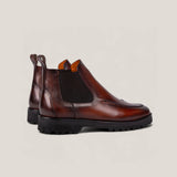 Livorno Country - Cognacbraunes Patina-Leder - Chelsea Stiefel