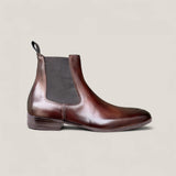Bergamo - Mahagonibraunes Leder - Chelsea Boots