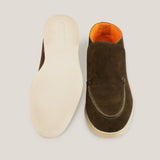 Andora - Camouflage-Grünes Wildleder - Loafer Stiefel