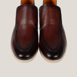 Andora - Cognacbraune Patina - Loafer Stiefel