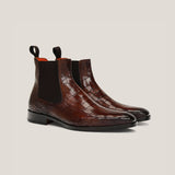 Bergamo - Terra d'Oro Patina Croco - Chelsea-Stiefel