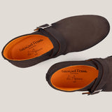 Biella - Dunkelbraunes Wildleder - Monkstrap Stiefeletten