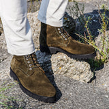 Bolzano24 - Camouflage Grün - Wildlederstiefel