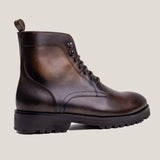 Bolzano24 - Sattelbraunes Patina-Leder - Stiefel