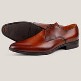 Boston24 - Cognac Braunes Leder - Derby Schuhe