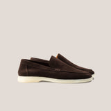 Capri - Dunkelbraunes Wildleder - Loafer