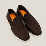 Capri - Dunkelbraunes Wildleder - Loafer