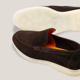 Capri - Dunkelbraunes Wildleder - Loafer
