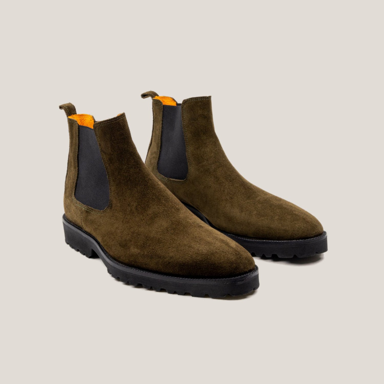 Chelsea Country - Camouflage-Grünes Wildleder - Chelsea Boots