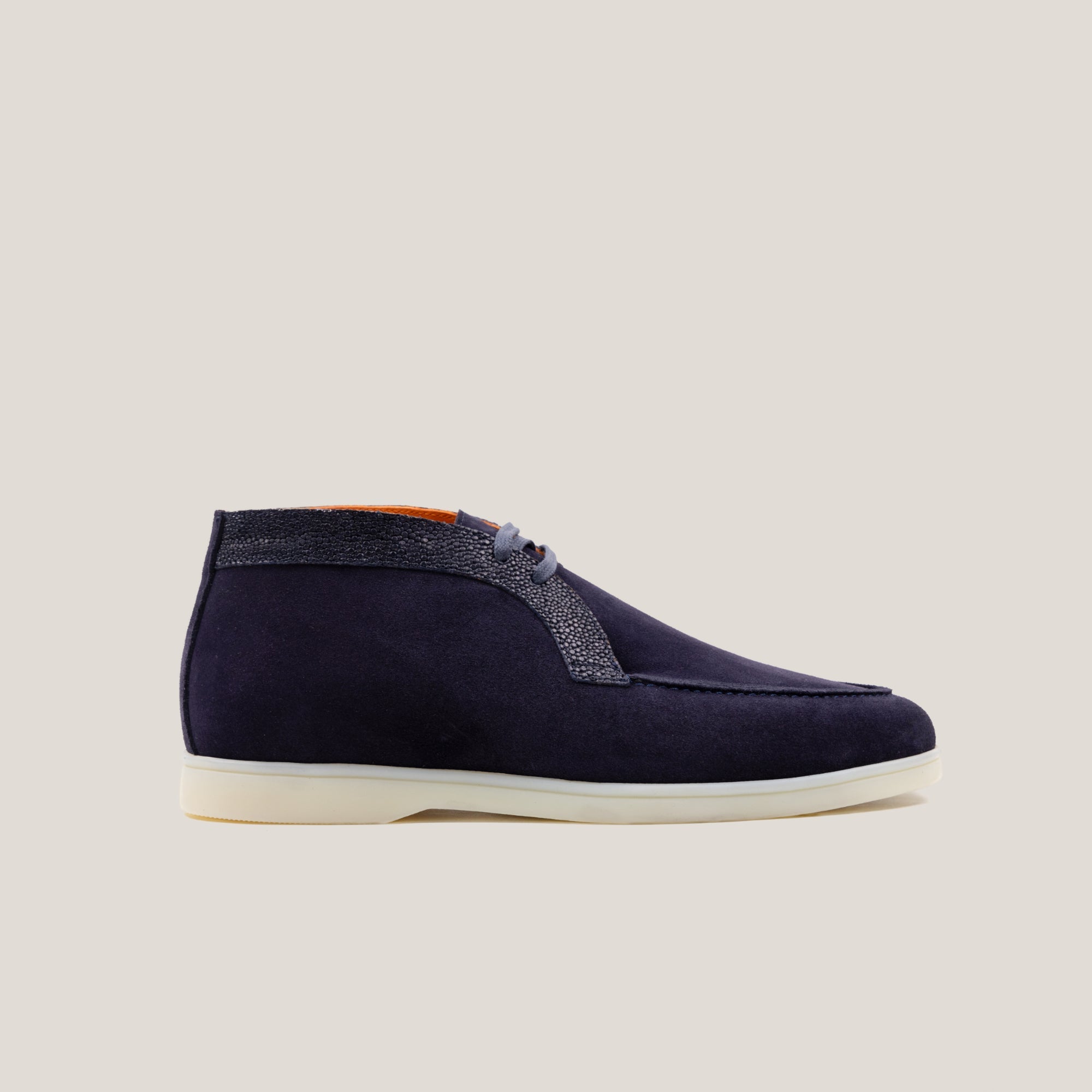 Lecco - Croco Dark Navy Wildleder - Chukkas