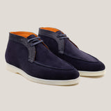 Lecco - Croco Dark Navy Wildleder - Chukkas