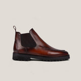 Livorno Country - Cognacbraunes Patina-Leder - Chelsea Stiefel