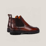 Livorno Country - Cognacbraunes Patina-Leder - Chelsea Stiefel