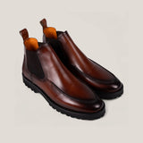 Livorno Country - Cognacbraunes Patina-Leder - Chelsea Stiefel