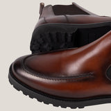 Livorno Country - Cognacbraunes Patina-Leder - Chelsea Stiefel