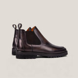 Livorno Country - Sattelbraunes Patina-Leder - Chelsea Stiefel