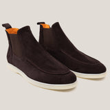 Livorno - Dunkelbraunes Wildleder - Chelsea Boots