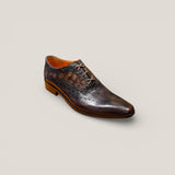 Naples - Dark Brown Leather Edge Patina - Size 42