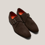 NY24 Dark Brown Suede - Reinhard Frans - Monkstrap