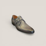 NY24 - Silvery Grey Leather Edge Patina - Size 42