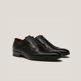 Oxford24 - Schwarzes Leder - Cap Toe Oxfords