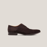 Oxford24 - Dunkelbraunes Wildleder - Cap Toe Oxfords