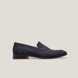 Porto – Dunkelblaues Wildleder – Penny Loafers