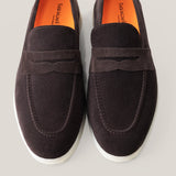 Portofino - Dunkelbraunes Wildleder - Penny Loafers