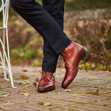 Ravenna - Cognacbraunes Leder - Balmoral Boots