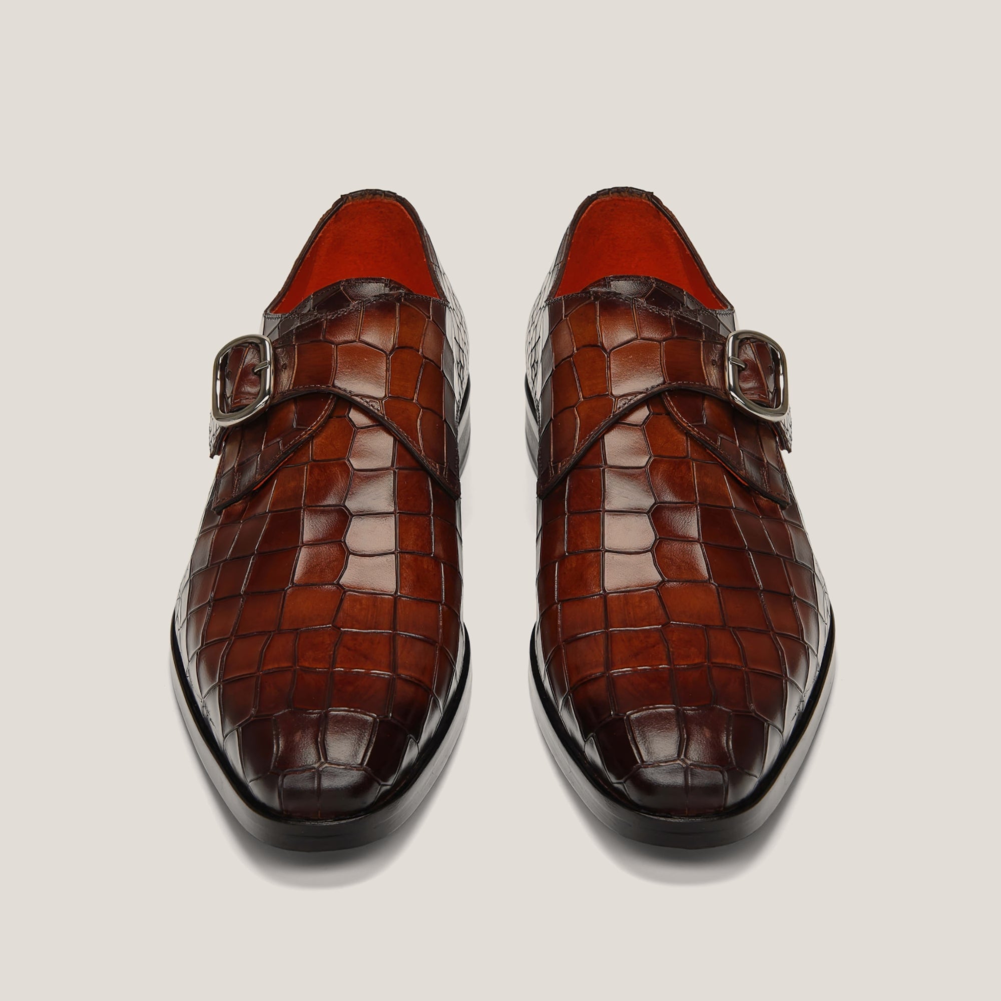 Roma Terra d’Oro Patina Croco - Reinhard Frans - Monkstrap
