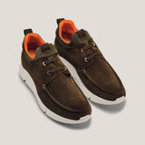 Soho 01 - Camouflage Grünes Wildleder - Sneaker