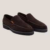 Trento - Dunkelbraunes Wildleder - Loafer