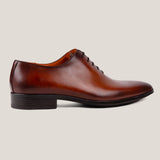 Vienna24 - Cognacbraunes Patina-Leder - Whole Cut Oxfords